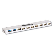 Tripp Lite USB 3.0/USB 2.0 Combo Hub, 10 Ports, White, Ships in 7-10 Business Days (TRPU360010C2X3)