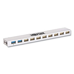 Tripp Lite USB 3.0/USB 2.0 Combo Hub, 10 Ports, White, Ships in 7-10 Business Days (TRPU360010C2X3)
