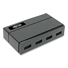 Tripp Lite USB 3.0 SuperSpeed Hub for Data and USB Charging, 4 Ports, Black, Ships in 7-10 Business Days (TRPU3600042F)