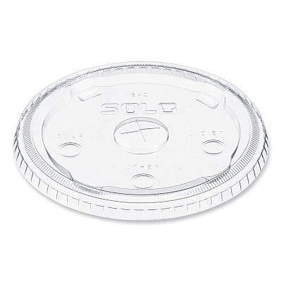 Dart Plastic Cold Cup Lids, Fits 32 oz to 44 oz Cold Cups, Clear, 600/Carton (642TS)