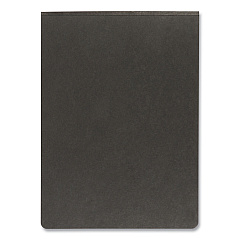 Oxford Pressboard Report Cover with Reinforced Top Hinge, Two-Prong Metal Fastener, 2" Capacity, 8.5 x 11, Black/Black (OXF71306)