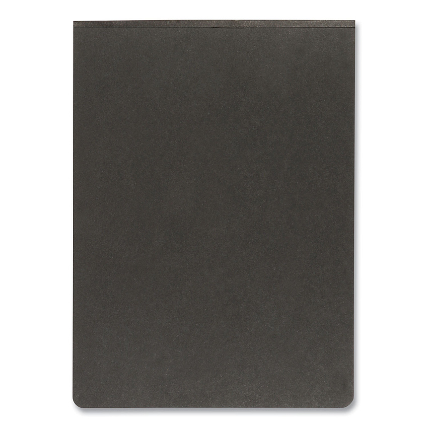 Oxford Pressboard Report Cover with Reinforced Top Hinge, Two-Prong Metal Fastener, 2" Capacity, 8.5 x 11, Black/Black (OXF71306)