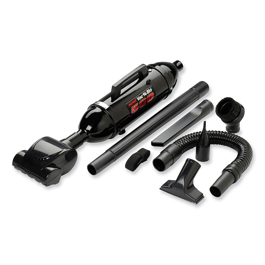 Metrovac Vac 'n Blo 500 Vacuum/Blower with Pet Turbo Brush, Black (MEV105105374)