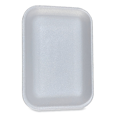 GEN Meat Trays, #2. 8.5 x 6.03 x 1.11, White, 500/Carton (GEN2WH)