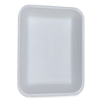 GEN Meat Trays, #3P, 8.7 x 6.6 x 1.1, White, 400/Carton (GEN3PWH)