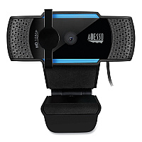 Adesso CyberTrack H5 1080P HD USB AutoFocus Webcam with Microphone, 1920 Pixels x 1080 Pixels, 2.1 Mpixels, Black