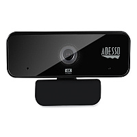 Adesso CyberTrack H6 4K USB Fixed Focus Webcam with Microphone, 3840 Pixels x 2160 Pixels, 8 Mpixels, Black