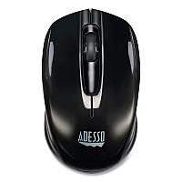 Adesso iMouse S50 Wireless Mini Mouse, 2.4 GHz Frequency/33 ft Wireless Range, Left/Right Hand Use, Black (ADEIMOUSES50B)