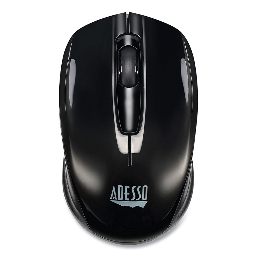 Adesso iMouse S50 Wireless Mini Mouse, 2.4 GHz Frequency/33 ft Wireless Range, Left/Right Hand Use, Black (ADEIMOUSES50B)