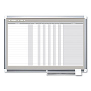 MasterVision In-Out Magnetic Dry Erase Board, 36 x 24, White Surface, Silver Aluminum Frame (BVCGA01110830)