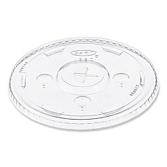 Solo Straw-Slot Cold Cup Lids, Fits 30 oz to 32 oz Cups, Clear, 50/Sleeve, 20 Sleeves/Carton (DCCL32CR)