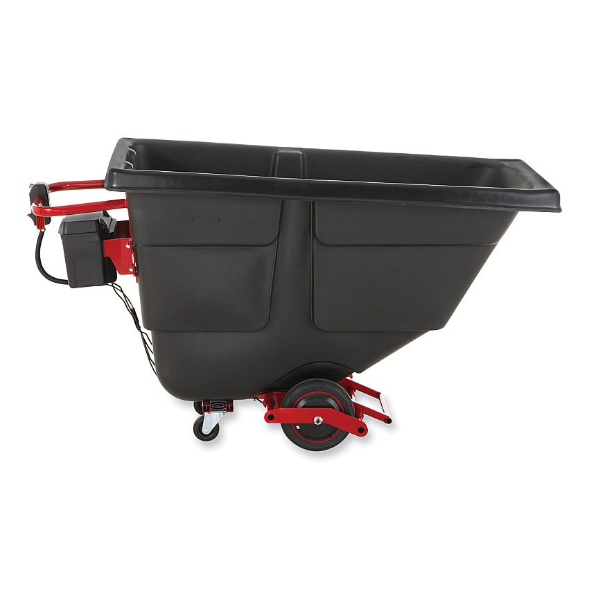 Rubbermaid Commercial Motorized Roto Tilt Truck, 101 gal, 850 lb Capacity, Plastic, Black (RCP2173519)