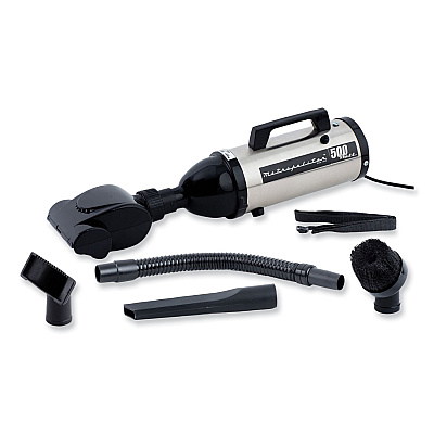 Metrovac Evolution Hand Vacuum with Turbo Brush, Silver/Black (MEV105578543)