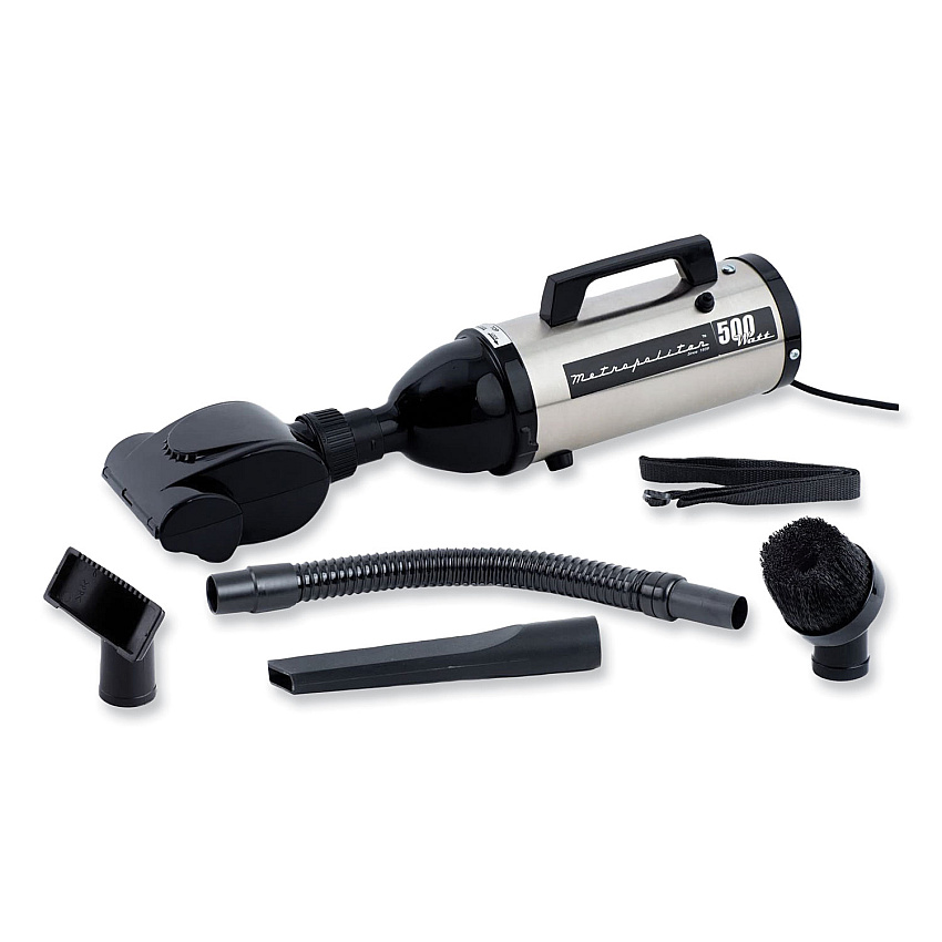 Metrovac Evolution Hand Vacuum with Turbo Brush, Silver/Black (MEV105578543)