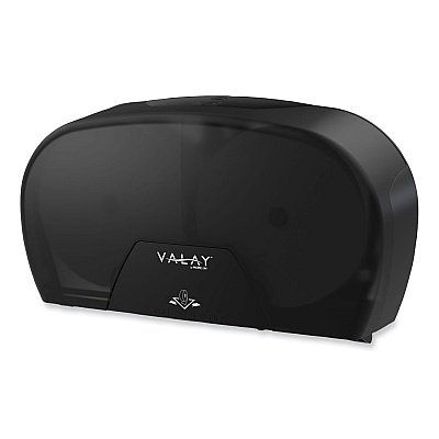 Morcon Tissue Valay Small Core Jumbo Bath Tissue Dispenser, 5.62 x 11.4 x 21.2, Black (MORVT1004)
