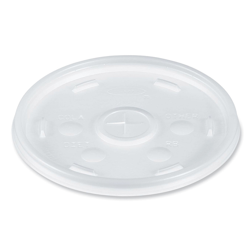Dart Cold Cup Lids, Fits 8 to 32 oz Cups/Containers, Translucent, 100/Sleeve, 10 Sleeves/Carton (DCC20SL)