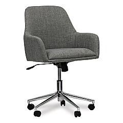 Workspace by Alera Mid-Century Task Chair, Supports Up to 275 lb, 18.9" to 22.24" Seat Height, Gray Seat, Gray Back (ALEWS4241)