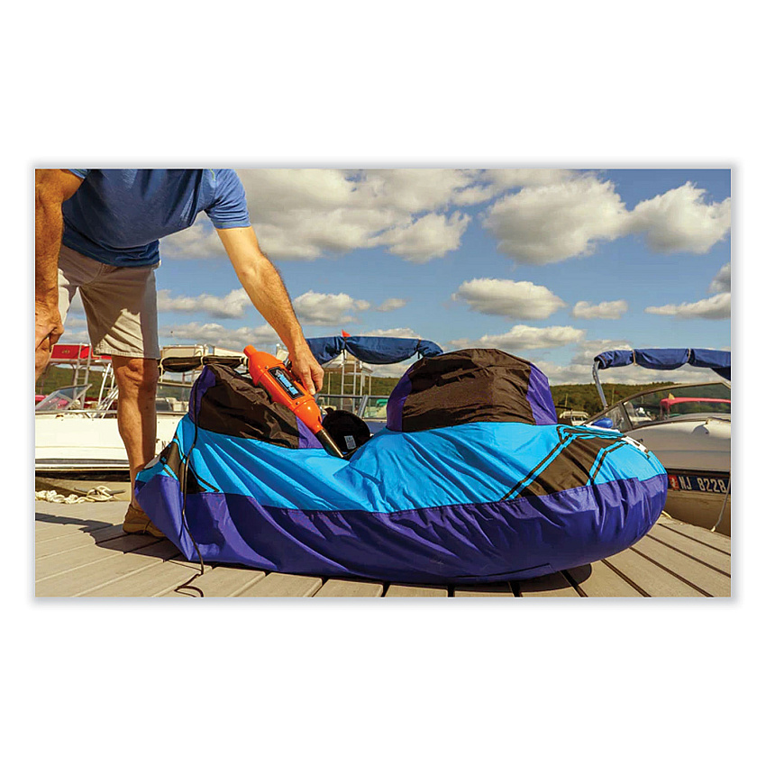 Metrovac MagicAir Electric Inflator/Deflator, 43.3 cu ft/min, 2.2 psi, 0.75 hp Motor, 110-120 V AC (MEV109109105)