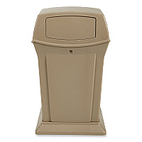Rubbermaid Commercial Ranger Fire-Safe Container, Two Doors, 45 gal, Structural Foam, Beige (RCP917188BG)