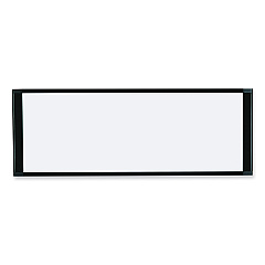 MasterVision Cubicle Workstation Dry Erase Board, 36 x 18, White Surface, Black Aluminum Frame (BVCMA10007705)