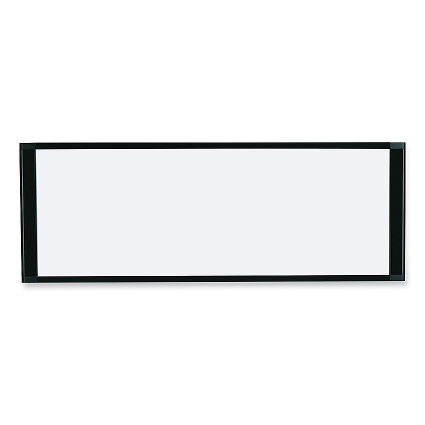 MasterVision Cubicle Workstation Dry Erase Board, 36 x 18, White Surface, Black Aluminum Frame (BVCMA10007705)