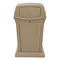 Rubbermaid Commercial Ranger Fire-Safe Container, 35 gal, Structural Foam, Beige (RCP843088BG)