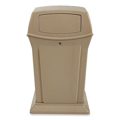 Rubbermaid Commercial Ranger Fire-Safe Container, 35 gal, Structural Foam, Beige (RCP843088BG)