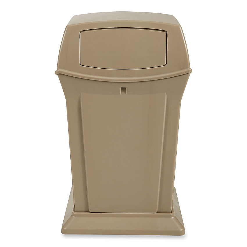 Rubbermaid Commercial Ranger Fire-Safe Container, 35 gal, Structural Foam, Beige (RCP843088BG)