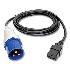 Tripp Lite Heavy-Duty Extension Cord, 10 ft, 16 A, Blue/White/Black, Ships in 7-10 Business Days (TRPP070010)