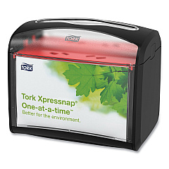Tork Xpressnap Tabletop Napkin Dispenser, 7.9 x 5.6 x 7.9, Black (TRK6232100)