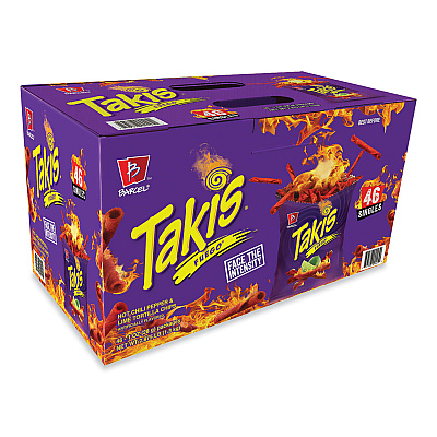 Takis Fuego, 1 oz Bags, 46 Bags/Carton (GRR22002045)