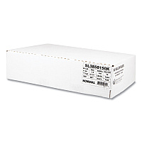 Inteplast Group Low-Density Commercial Can Liners, 60 gal, 1.5 mil, 38" x 58", Black, Interleaved Roll, 20 Bags/Roll, 5 Rolls/Carton (IBSSL3858150K)