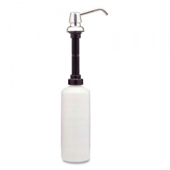 Bobrick Contura Lavatory-Mounted Soap Dispenser, 34 oz, 3.31 x 4 x 17.63, Chrome/Stainless Steel (822)