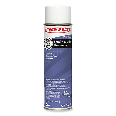 Betco BestScent Smoke and Odor Eliminator Aerosol, Fruit/Floral Scent, 16 oz Aerosol Can, 12/Carton (BET622300)