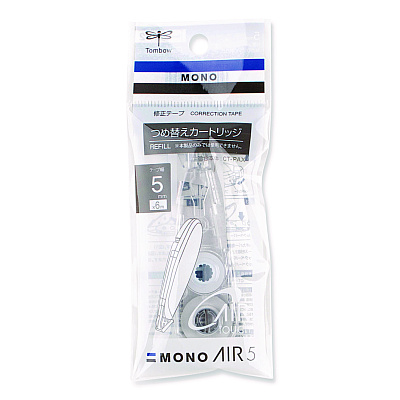 Tombow MONO Air Pen-Type Correction Tape, Refill, Clear Applicator, 0.19" x 236" (TOM68697)