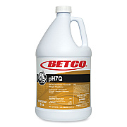 Betco pH7Q Dual Neutral Disinfectant Cleaner, Lemon Scent, 1 gal Bottle, 4/Carton (BET3160400)