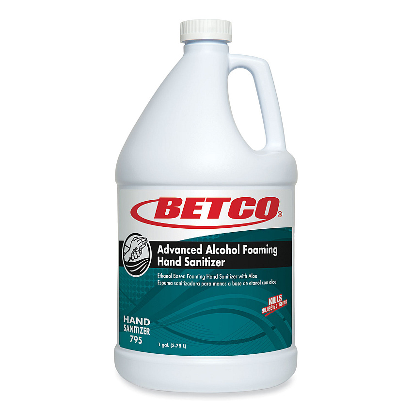Betco Clario Advanced Alcohol Foaming Sanitizer, 1 gal Bottle, Citrus, 4/Carton (BET7950400)
