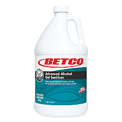 Betco Advanced Gel Hand Sanitizer, 1 gal Bottle, Light Fresh Scent, 4/Carton (BET7960400)