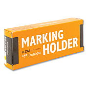 Tombow Wax-Based Marking Pencil, 4.4 mm, Yellow Wax, Navy Blue Barrel, 10/Box (TOM51534)