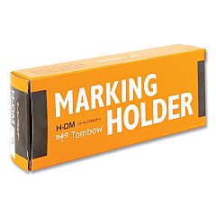 Tombow Wax-Based Marking Pencil, 4.4 mm, White Wax, Navy Blue Barrel, 10/Box (TOM51535)