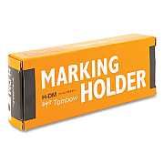 Tombow Wax-Based Marking Pencil, 4.4 mm, Black Wax, Navy Blue Barrel, 10/Box (TOM51538)