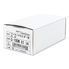 Tombow Mechanical Wax-Based Marking Pencil Refills, 4.4 mm, White, 10/Box (TOM51539)