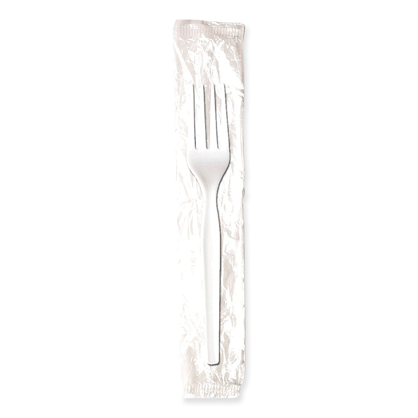 Dixie Mediumweight Polypropylene Cutlery, Forks, White, 1,000/Carton (DXEFM23C7)