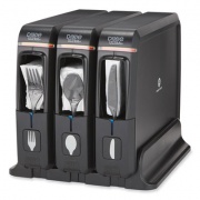 Dixie SmartStock Wrapped Cutlery Dispenser, Forks/Knives/Spoons, 12.44 x 11.17 x 10.5, Black (SSW3D85)