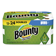 Bounty Select-a-Size Kitchen Roll Paper Towels, 2-Ply, 5.9 x 11, White, 90 Sheets/Double Roll, 12 Rolls/Carton (PGC08664)