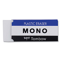 Tombow Mono Eraser, For Pencil Marks, Rectangular Block, Small, White (TOM57320)