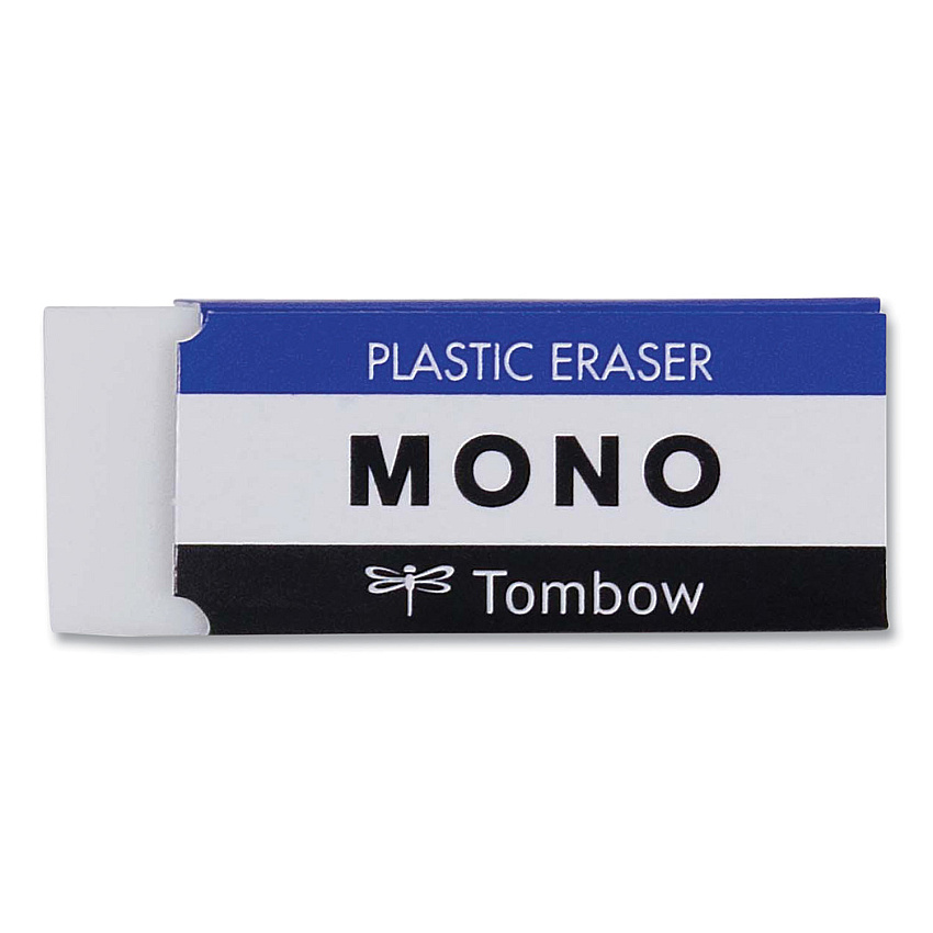 Tombow Mono Eraser, For Pencil Marks, Rectangular Block, Small, White (TOM57320)