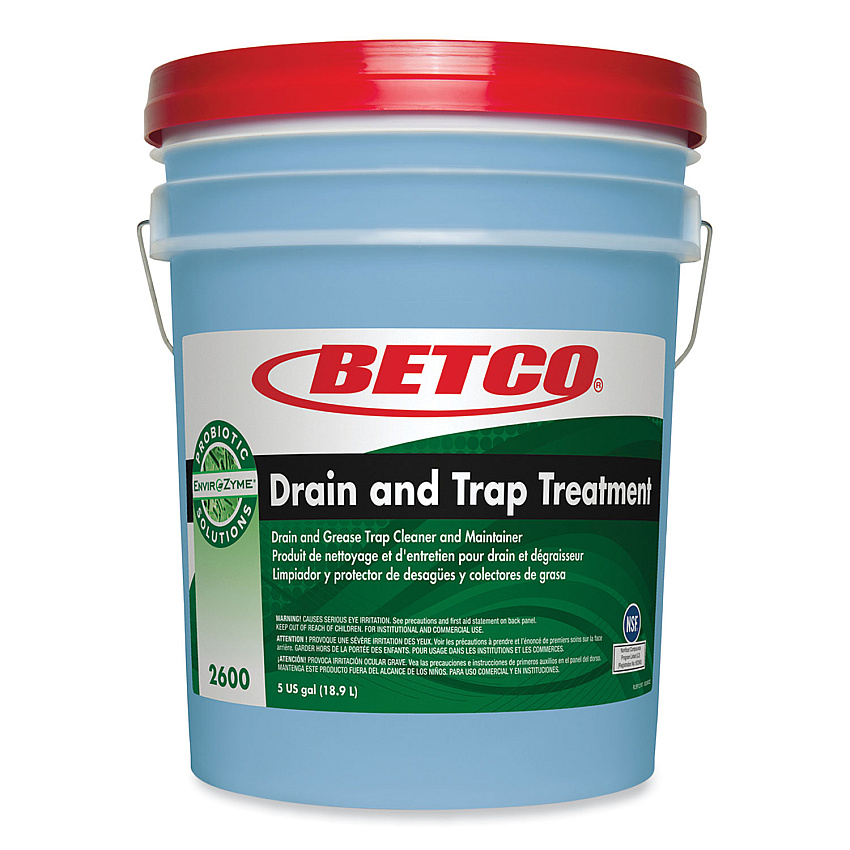 Betco Drain and Trap Treatment, Ocean Breeze Scent, 5 lb Pail (BET26000500)