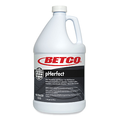 Betco pHerfect Floor Neutralizer and Cleaner, Characteristic Scent, 1 gal Bottle, 4/Carton (BET5330400)