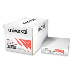 Universal Copy Paper, 92 Bright, 3-Hole, 20 lb Bond Weight, 8.5 x 11, White, 500 Sheets/Ream, 10 Reams/Carton (28230)